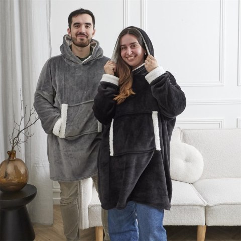 Bluza ocieplana z kieszenią/ snuddie