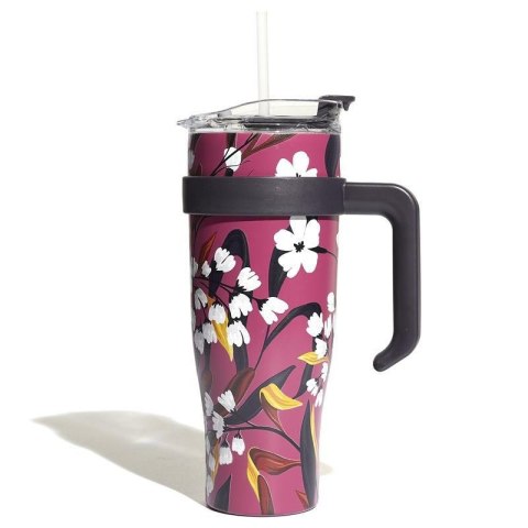Kubek termiczny z uchwytem Fleur 1,2l