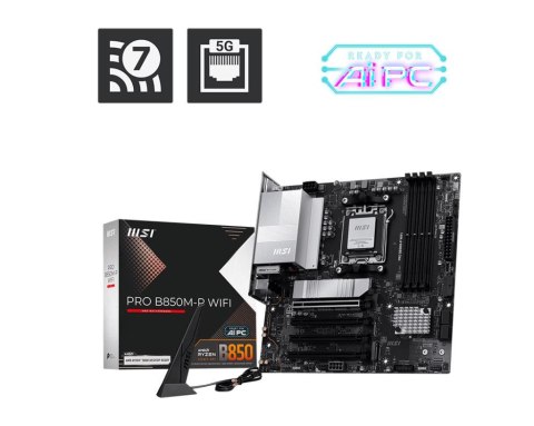 MB AMD B850 SAM5 MATX/PRO B850M-P WIFI MSI
