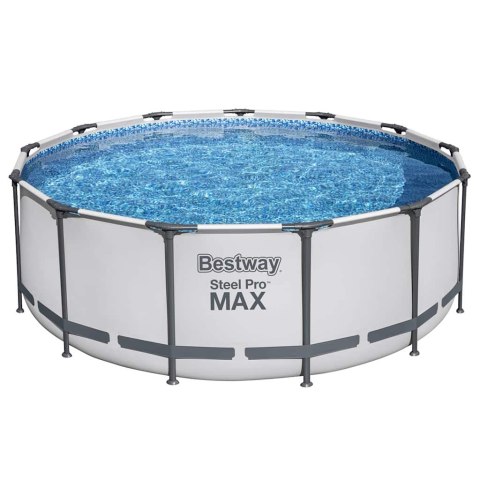 Bestway Basen ogrodowy Steel Pro MAX z akcesoriami, okrągły, 396x122cm