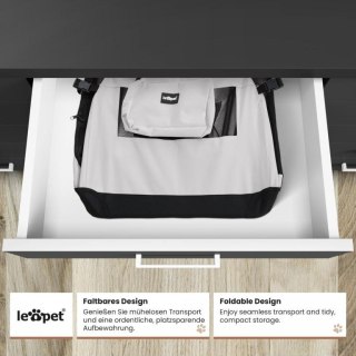 Leopet Box transportowy dla psa XXXL, 102 x 69 x 69 cm szary