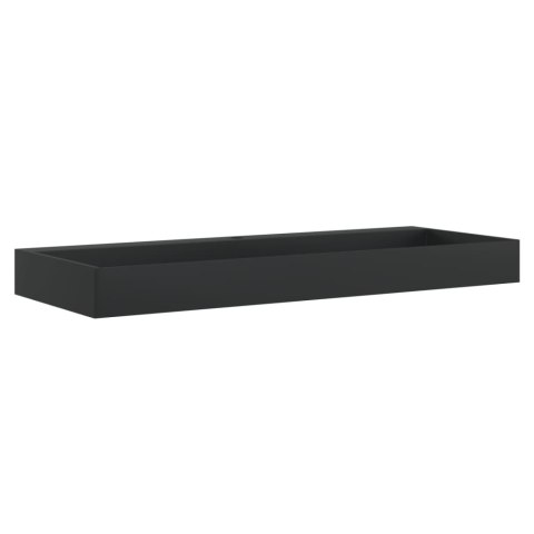 Umywalka, 120x46x11cm, kompozyt mineralny/marmurowy, czarny mat