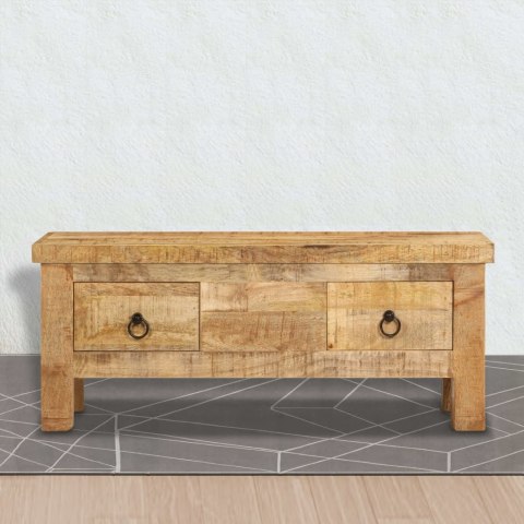 Stolik kawowy z litego drewna mango, 90x45x35 cm