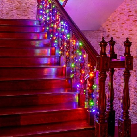 Świąteczne LED oświetlenie - 10 m, 100 LED, kolorowe