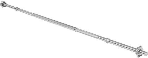 Physionics Chromowany gryf do hantli 120 cm + gwiaździste