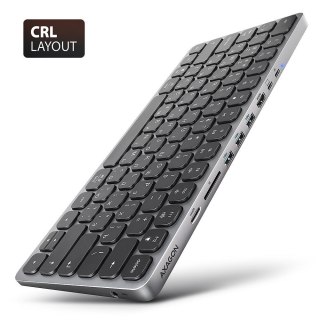 KEYBOARD + I/O HUB 9IN1/0.6M HMC-KB-CRL AXAGON
