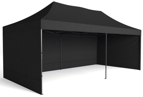 Pawilon handlowy ekspresowy 3x6 m czarny
