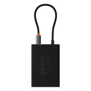 8w1 HUB adapter HDMI DisplayPort VGA USB-A USB-C - szary
