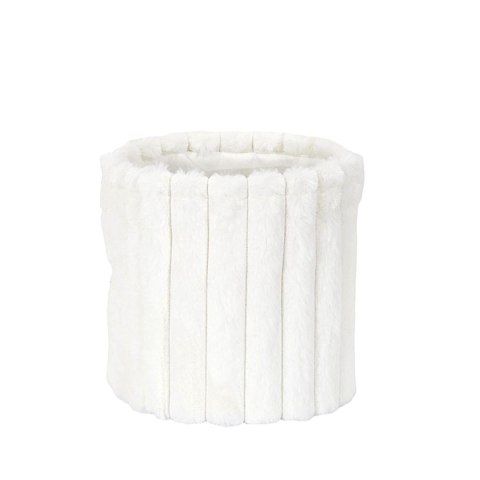 Zestaw 3 koszy tkanina Furry białe