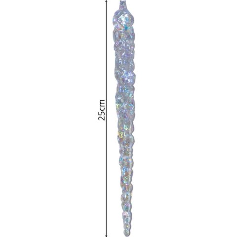 SOPLE LODU OPALIZUJĄCE DEKORACJA WISZĄCA 25 CM 6 SZT