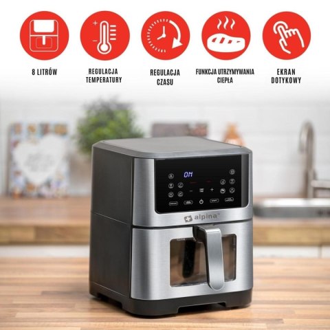FRYTOWNICA BEZTŁUSZCZOWA 1800W 8L ALPINA