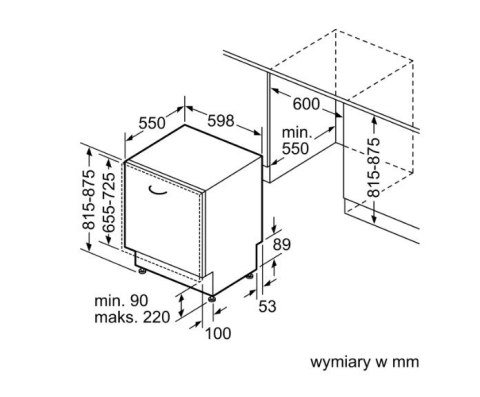 Zmywarka do zabudowy BOSCH SMV4HVX11E