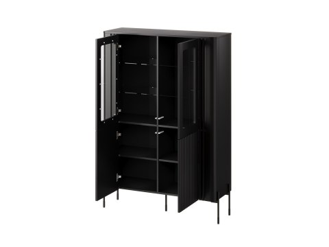 Witryna VERA 110x40x160 czarny mat