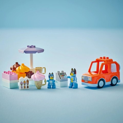 LEGO DUPLO Bluey 10458 Wyprawa po lody z Blue