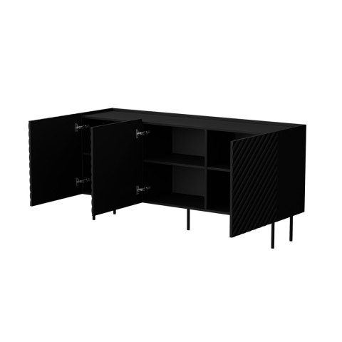 Komoda 3D LUCCA 165x40x80 czarny