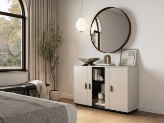 Komoda SOHO 120x41x80 kaszmir+ czarny