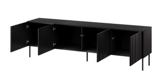 Szafka RTV ISLA 200x40x60 czarny mat
