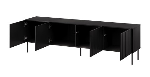 Szafka RTV ISLA 200x40x60 czarny mat