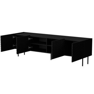 Szafka RTV 4D LUCCA 200x40x59 czarny