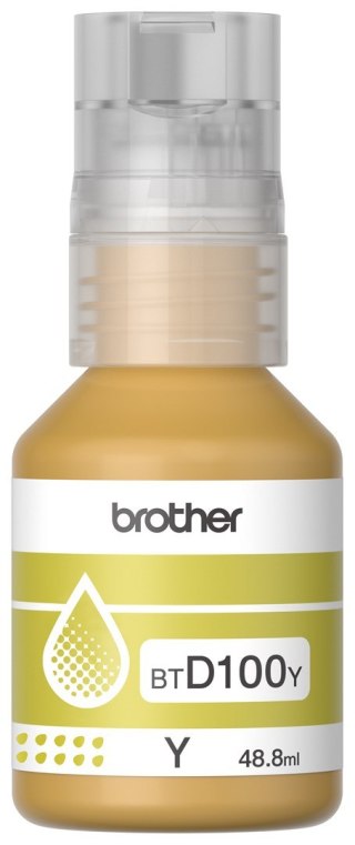 BROTHER Tusz Żółty BTD100Y=BT-D100Y