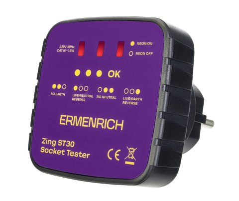 Tester do gniazd sieciowych Ermenrich Zing ST30