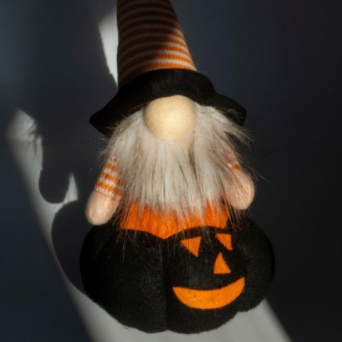 FIGURKA DEKORACYJNA NA DYNI CZARNEJ 25CM LED HALLOWEEN