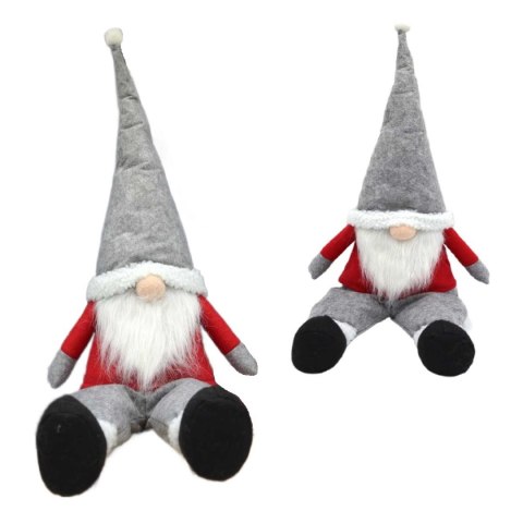 MIKOŁAJ DEKORACYJNY LAZY SANTA 45+20CM