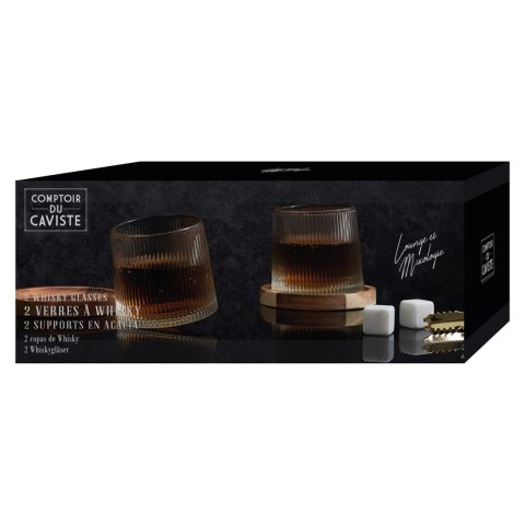 Zestaw 2 szklanek do whisky