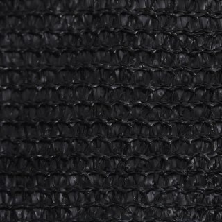 Żagiel przeciwsłoneczny, 160 g/m², czarny, 5x5x5 m, HDPE