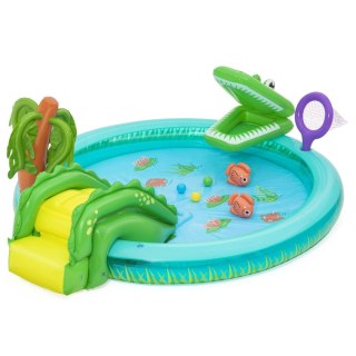Bestway Basen Inflatable Krokodyl 224x181x72 cm +2 Lata Ogród 53166