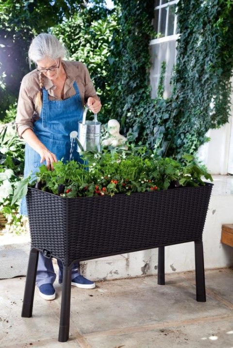 Doniczka EASY GROW - brązowy