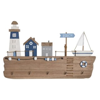 Wieszak ścienny DKD Home Decor Drewno MDF (34,5 x 1,5 x 21,5 cm)