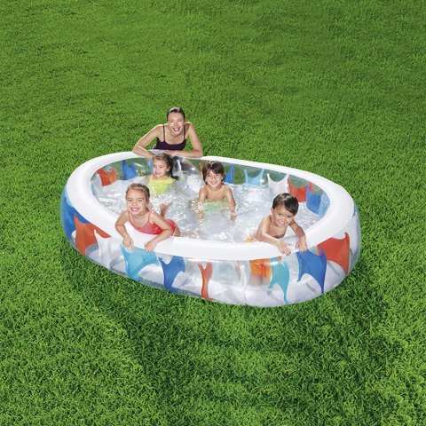 Bestway Basen dmuchany Eliptyczny 229x152x51 cm +6 lat Ogród 54066