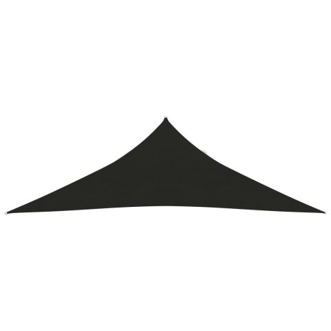 Żagiel przeciwsłoneczny, 160 g/m², czarny, 5x5x6 m, HDPE