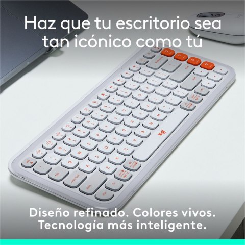 Klawiatura Logitech 920-013069 Biały Pomarańczowy