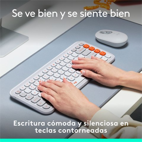 Klawiatura Logitech 920-013069 Biały Pomarańczowy