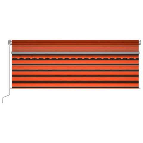 Automatyczna markiza z zasłoną, LED i czujnikiem, 4,5x3 m