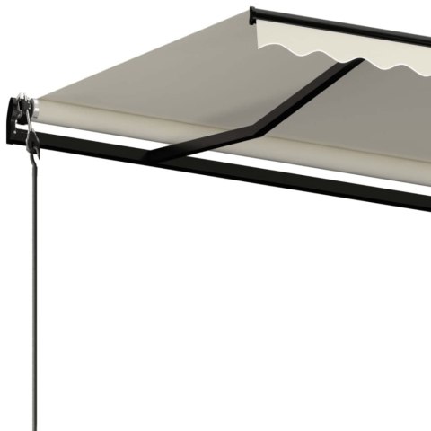 Automatycznie zwijana markiza, 400 x 350 cm, kremowa