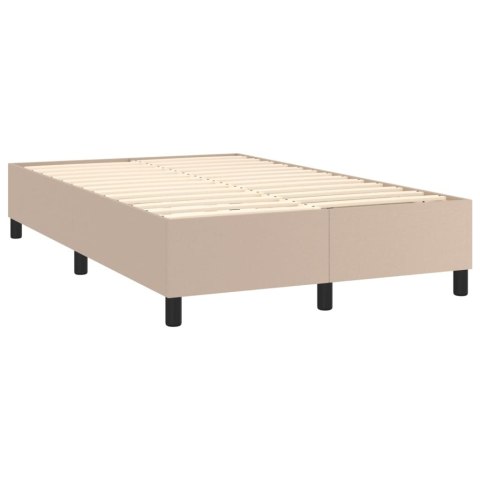 Łóżko kontynentalne, materac i LED cappuccino 120x200cm