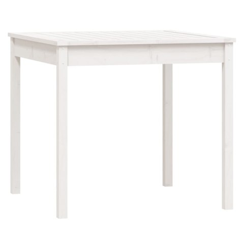 5-cz. zestaw mebli ogrodowych, biały, lite drewno sosnowe