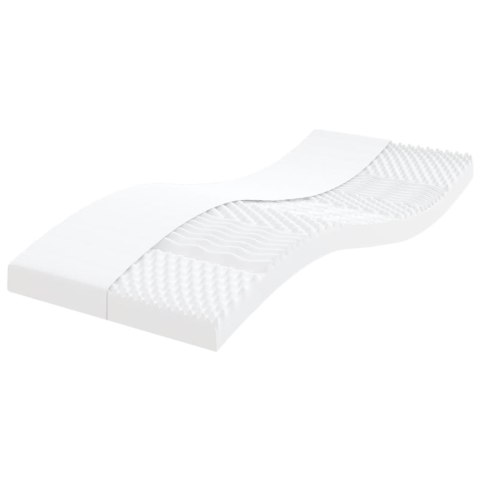 Sofa rozsuwana z materacami, niebieska, 100x200 cm, aksamit