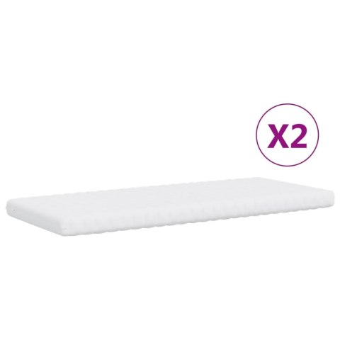 Sofa rozsuwana z materacami, ciemnoszara, 90x200 cm, aksamit