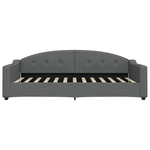 Sofa z materacem do spania, ciemnoszara, 100x200 cm, tkanina