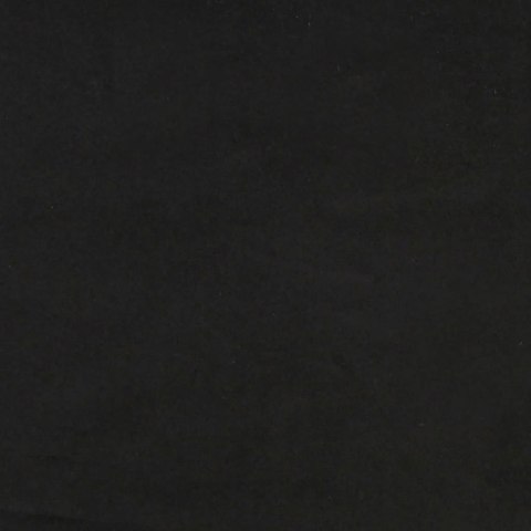 Łóżko z materacem, Dover, czarne, 180x200 cm, aksamit
