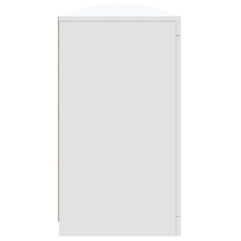 Szafka z oświetleniem LED, biała, 283x37x67 cm