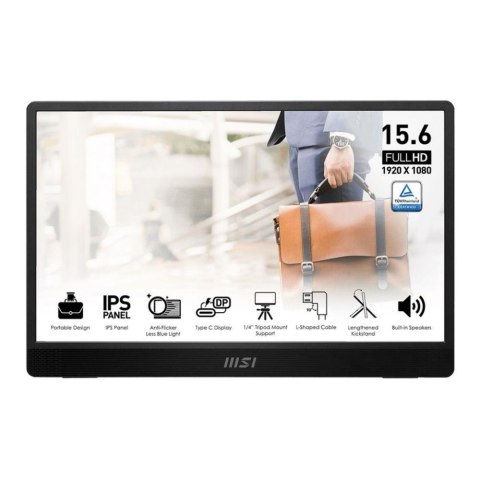 Monitor MSI 15,6" PRO MP161 E2U IPS FHD 60Hz MiniHDMI 2xUSB-C głośniki