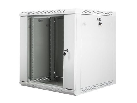Szafa instalacyjna Rack wisząca 19" 12U 600x600 szara Lanberg (flat pack)