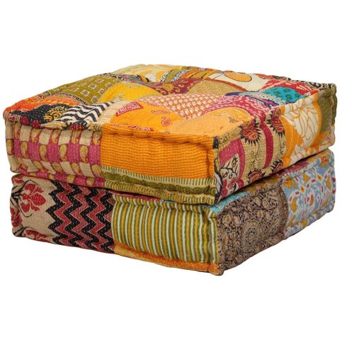 Puf modułowy, 2-osobowy, patchwork, tkanina