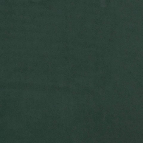 Łóżko kontynentalne z materacem i LED, ciemnozielone, 120x190cm