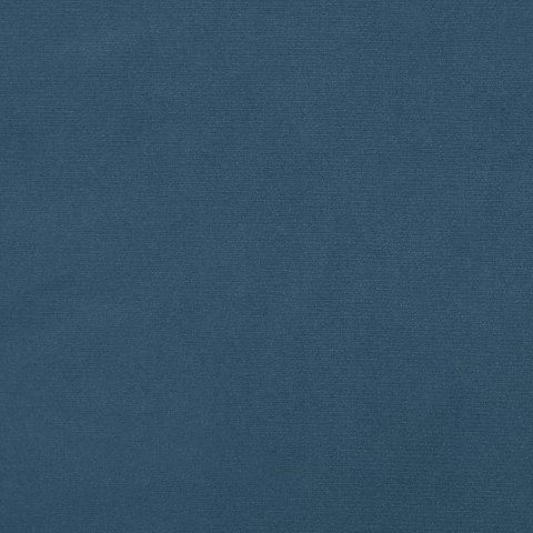 Łóżko kontynentalne z materacem i LED, granatowe, 120x190 cm